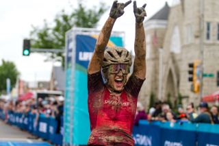 Sofía Gómez Villafañe wins the 2022 Unbound Gravel 200 women's overall